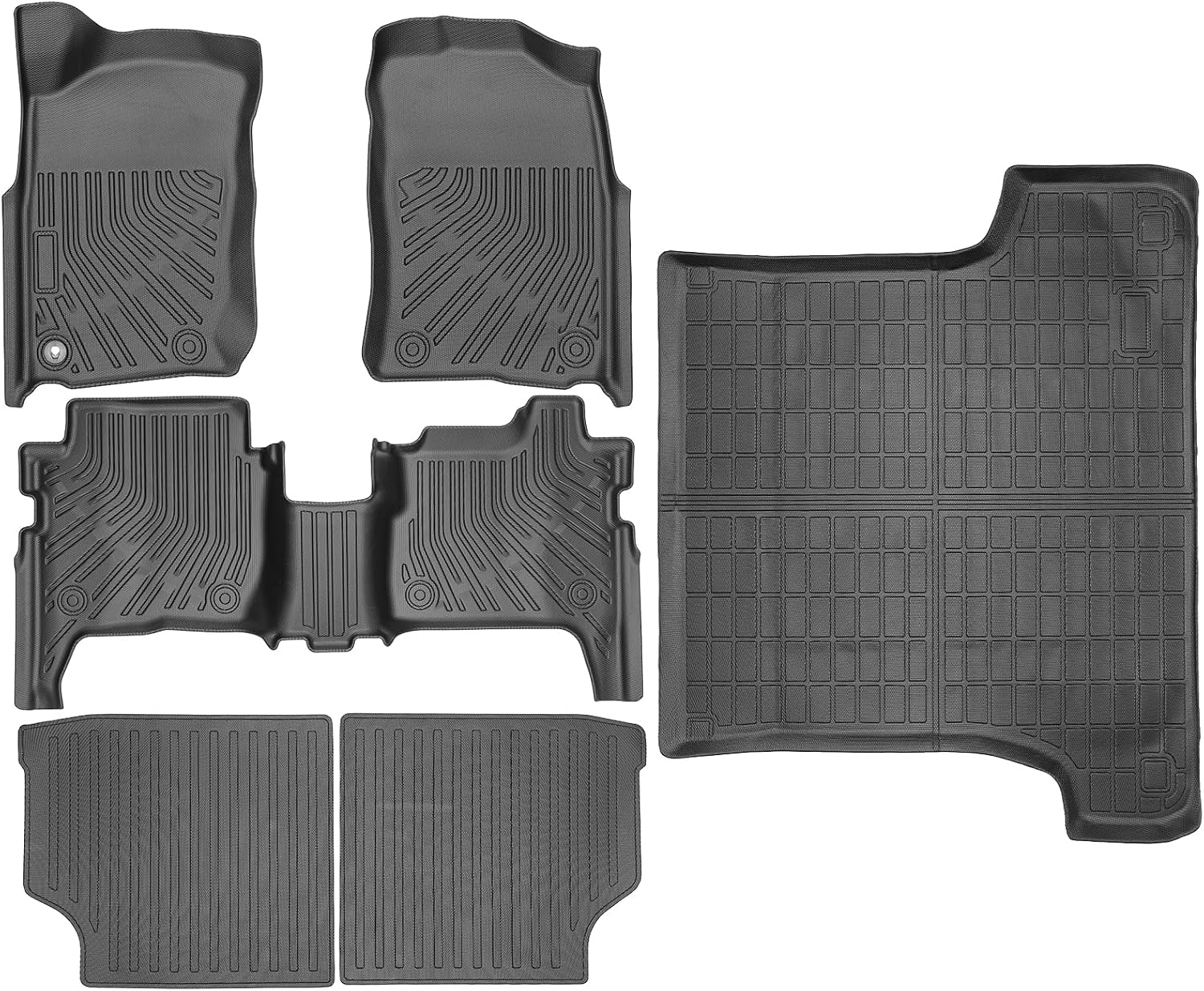 Floor Mats & Backrest Mats & Cargo Mat Custom for 1996-2002 Toyota 4Runner,All Weather Protection for Car Mats Anti-Slip TPE Odorless Floor Liners Toyota 4Runner Accessories