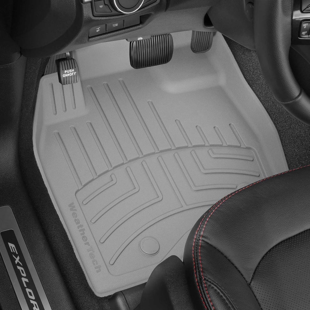 WeatherTech FloorLiner HP Custom Fit Floor Mats for Hyundai Palisade 1st & 2nd Row (461578-1-2IM), Grey