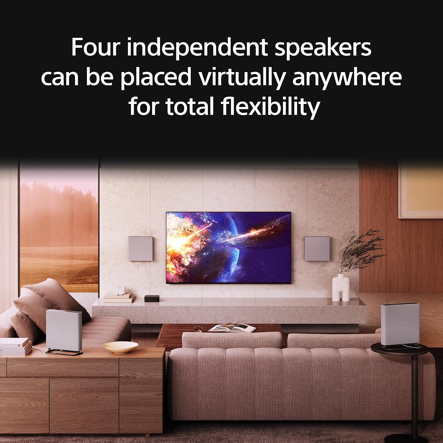 Sony 55 Inch OLED 4K Ultra HD TV BRAVIA 8 Smart Google TV with Dolby Vision HDR and Exclusive Features for PlayStation®5 (K-55XR80), 2024 Model BRAVIA Theater Quad