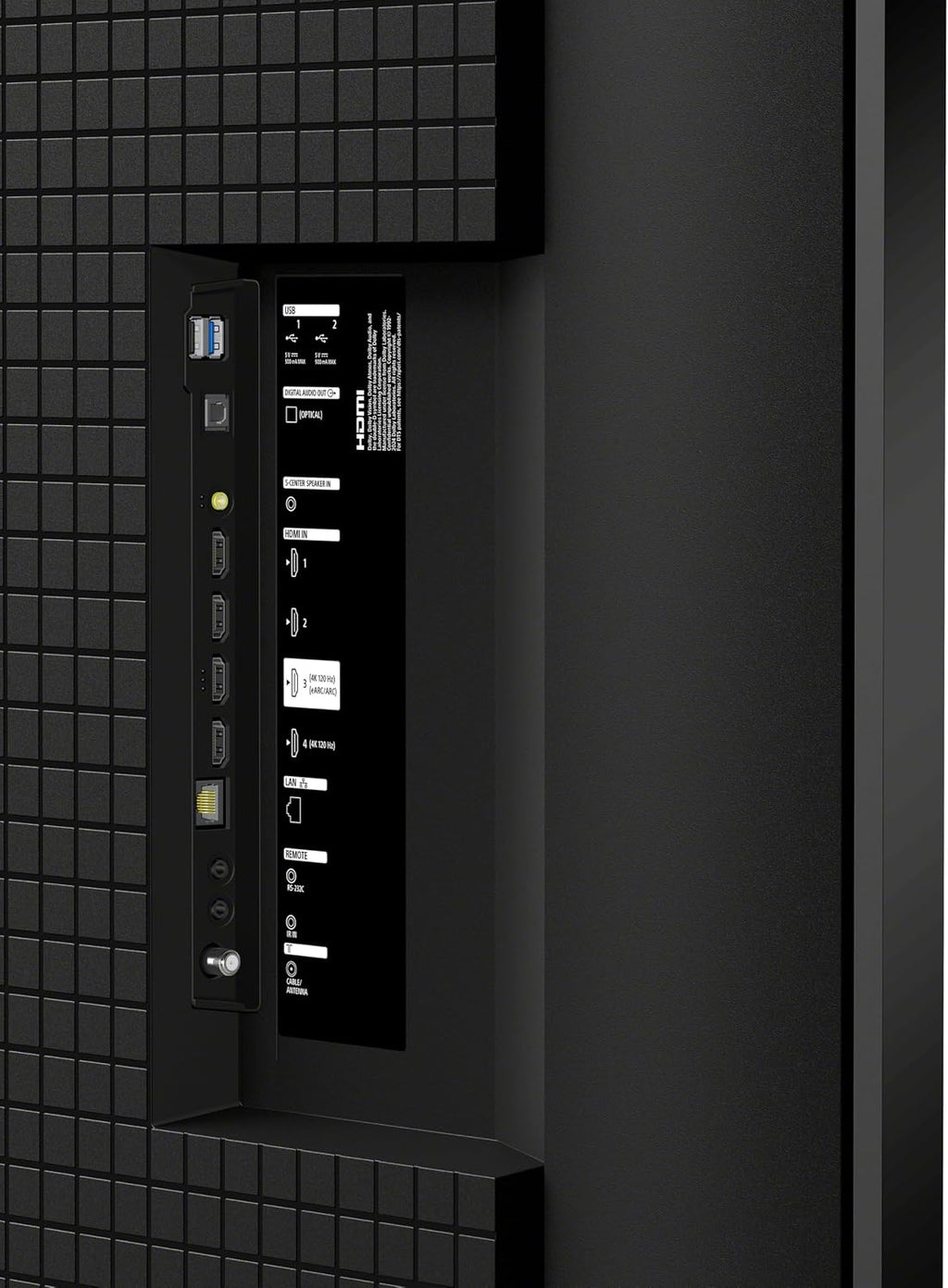 Sony K98XR50 98 Inch Bravia Mini LED 4K HDR TV with an AudioQuest PQTV3 3-Outlet Non-Sacrificial Surge Protector (2025)