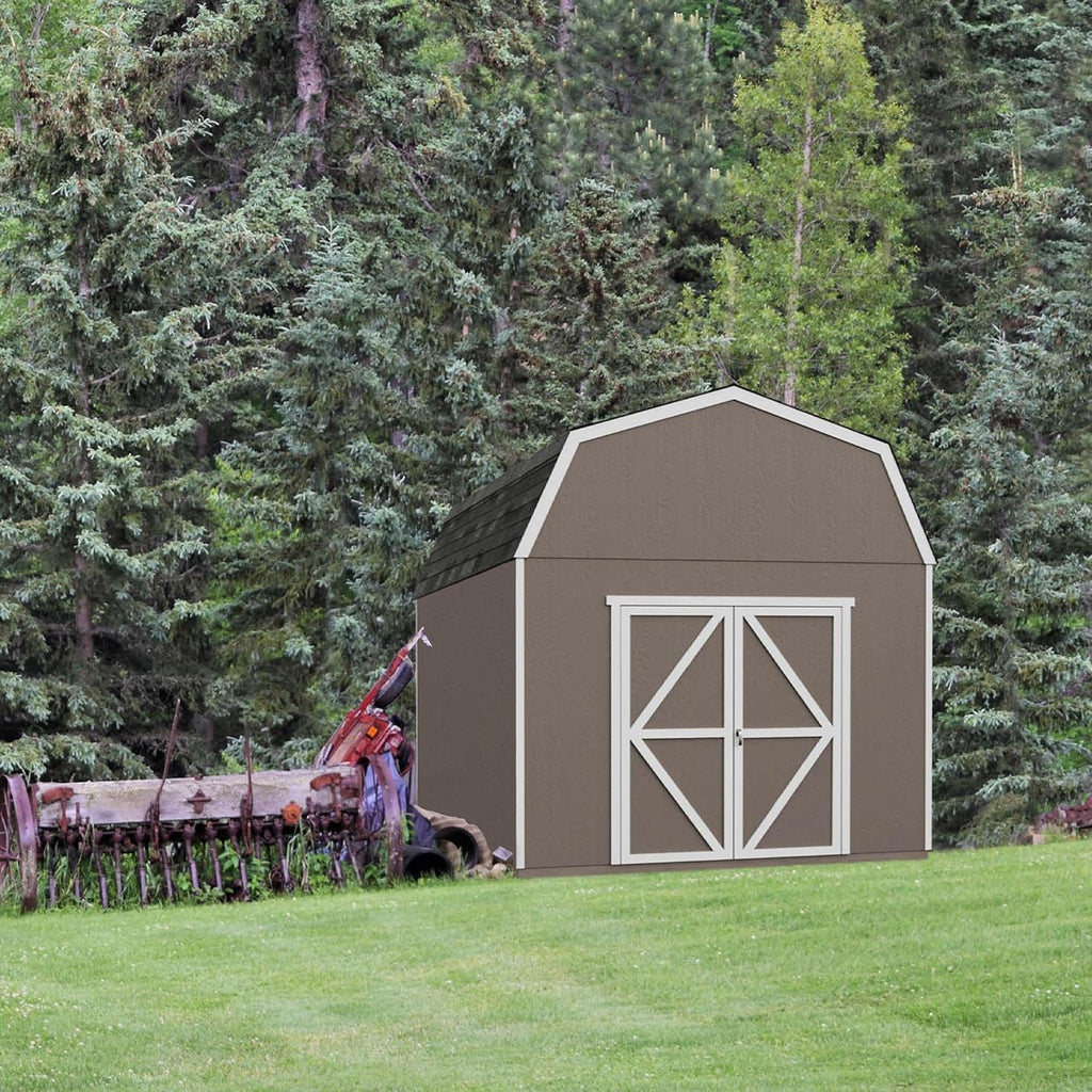 Handy Home Products Braymore 10x12 Do-It-Yourself Wooden Storage Shed with Floor Kit- Does not Include Paint or Roofing Shingles