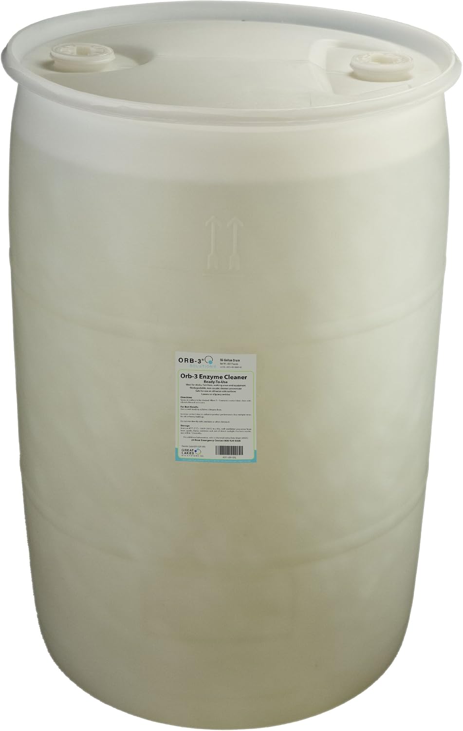 Orb-3 A011-J5R-55G Enzyme Ready to Use Cleaner for Pools, 55-Gallon Drum