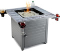Relax Gray 30' Square Gas Fire Table