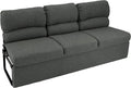 RecPro 68' RV Jackknife Sleeper Sofa with Drop-Down Console | Cloth Fabric | 2 Colors to Choose from | Furniture for RV and Camper (Fossil Cloth)