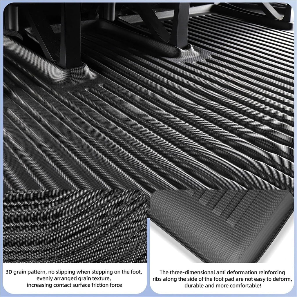 for Tesla Model X 2024 5/6/7 Seat TPE 3D Car Floor Mats Cargo Liner Trunk Pad Waterproof Protective Left Rudder(5seats 3PCS)