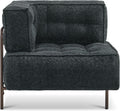 MCombo Modular Sofa Couch with Removable Cushion, Accent Sofa Chair, Upholstered Sofa for Living Room, Apartment, Office (Grey, Corner Seat)
