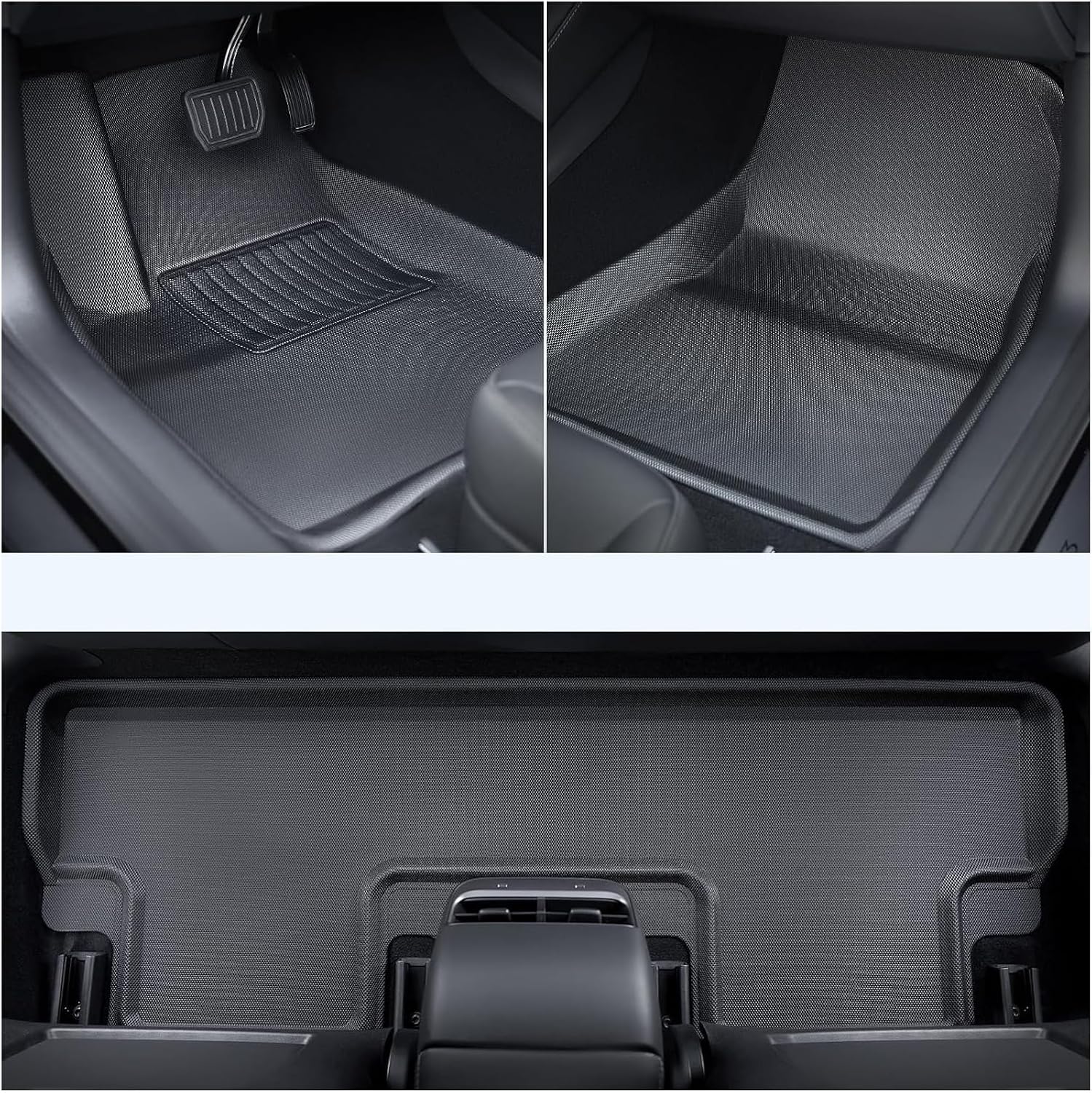 Compatible with Tesla Model 3 Highland 2024 XPE Floor Mats Cargo Liners All Weather Trunk Floor Mat Waterproof Left Right Hand Drive(3PCS RHD)
