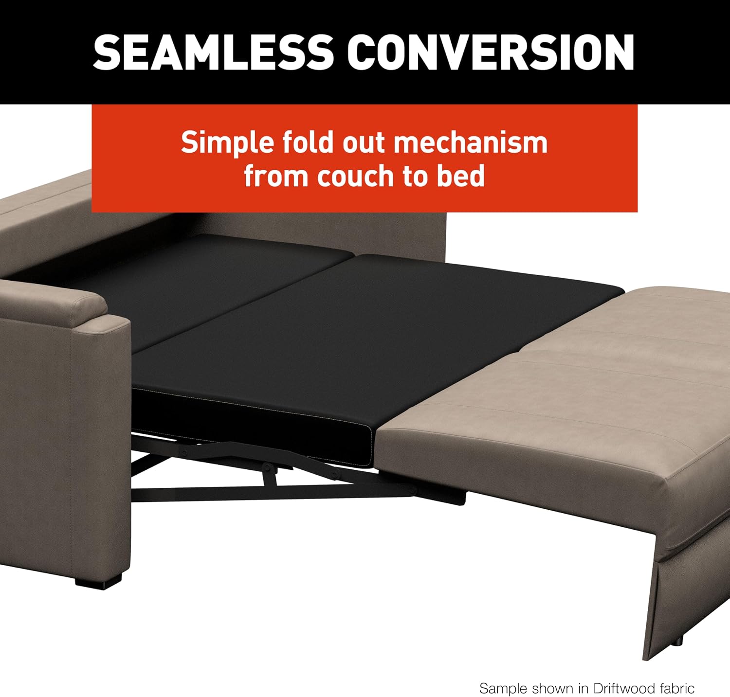 Thomas Payne Signature Heritage Series 68' Satula RV Rest Easy Sleeper Sofa with Easy-to-Use Fold-Out Mechanism, 81' Bed Depth - 2024044351