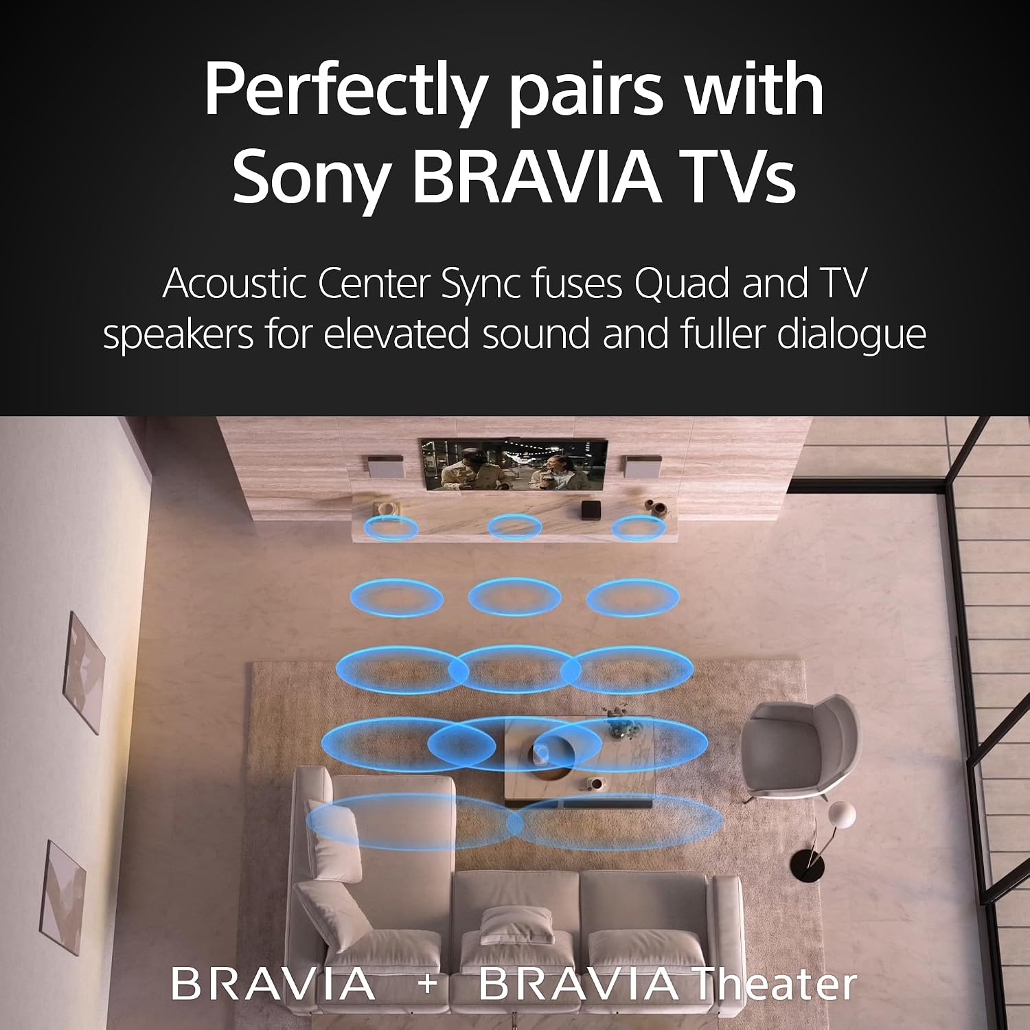 Sony 65 Inch Mini LED QLED 4K Ultra HD TV BRAVIA 9 Smart Google TV with Dolby Vision HDR and Exclusive Features for PlayStation 5 (K-65XR90), 2024 Model BRAVIA Theater Quad