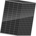 Renogy 320 Watts Solar Panels 10PCS 12V/24V N-Type 18BB Solar Panel Monocrystalline Total 3200W On/Off Grid Application Over 1000 Watt Solar Panel 25% High Efficiency for Homes Roof RV Boat Black
