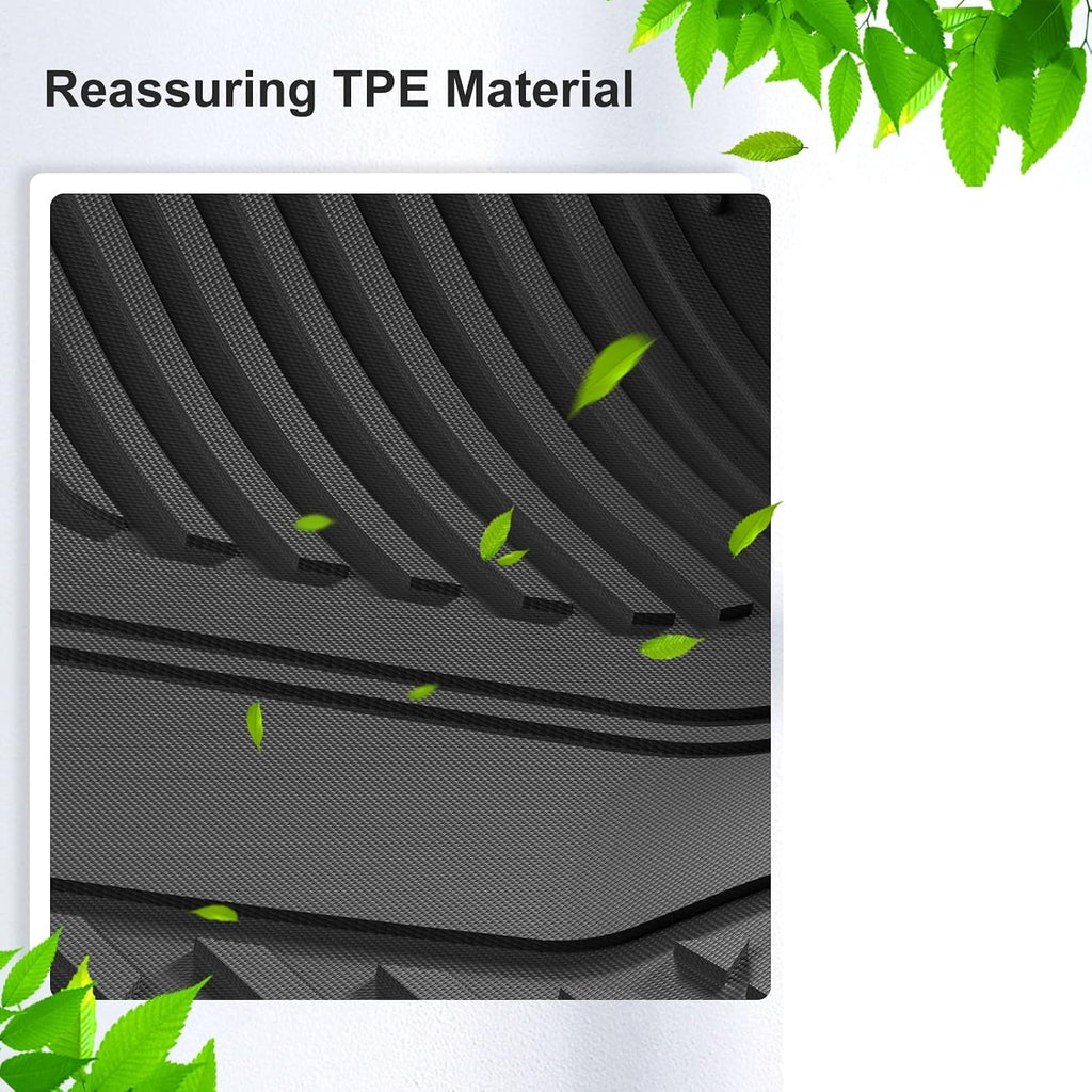 Compatible for Tesla Model 3 Highland 2024 TPE 3D Car Floor Mats Cargo Liner Trunk Pad Waterproof Protective Accessories(24MODEL3 LHD 3PCS)