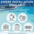 Raypak 105k BTU Above Ground Pool & Spa Heater, Propane Gas, Polymer Header, Copper Tubing, Analog Control, 0-1999 ft. Elevation