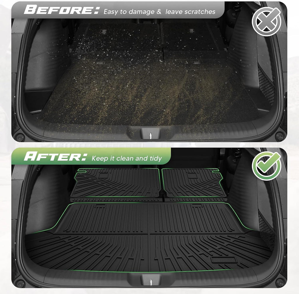 Cartist Floor Mats for Honda HR-V 2023 2024 2025 2026 (Gasoline & Hybrid), All Weather Cargo Liner & Door Sill Guards for HRV Accessories, Heavy Duty TPE Cargo Mats, Car Accessories