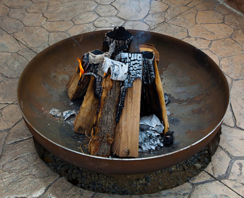 Ohio Flame Patriot Fire Outdoor Fire Pit 42 Inch - Heavy Duty Fire Pits for Outside Wood Burning, American Made Carbon Steel Fire Bowl for Backyard Patio Bonfires - No Assembly Needed for All Seasons
