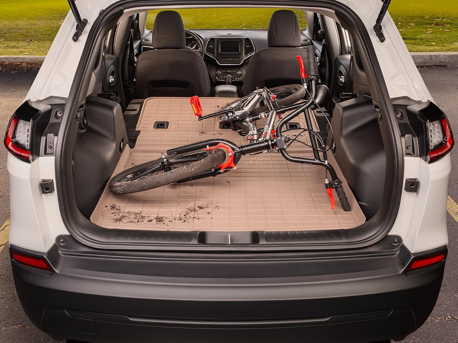 WeatherTech SeatBack Cargo Liner HP for Chevrolet Equinox, Terrain Behind 2nd Row w/Bumper Protector (401856IMSK), Black