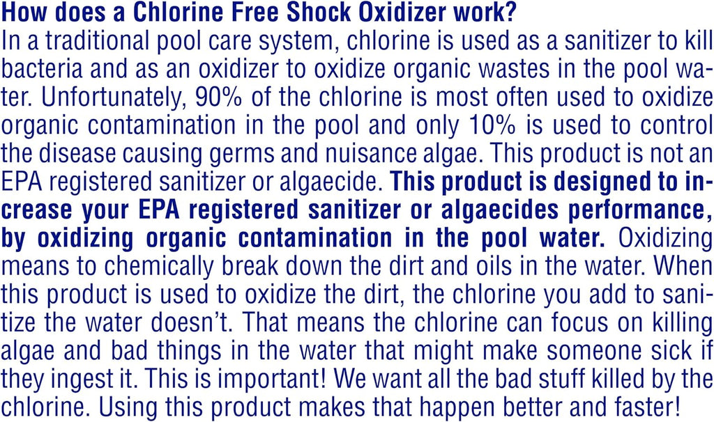 Pool Mate 2-Pounds 12-Pack Non-Chlorine Shock, Chlorine-Free Shock Oxidizer for Pools, Made in USA