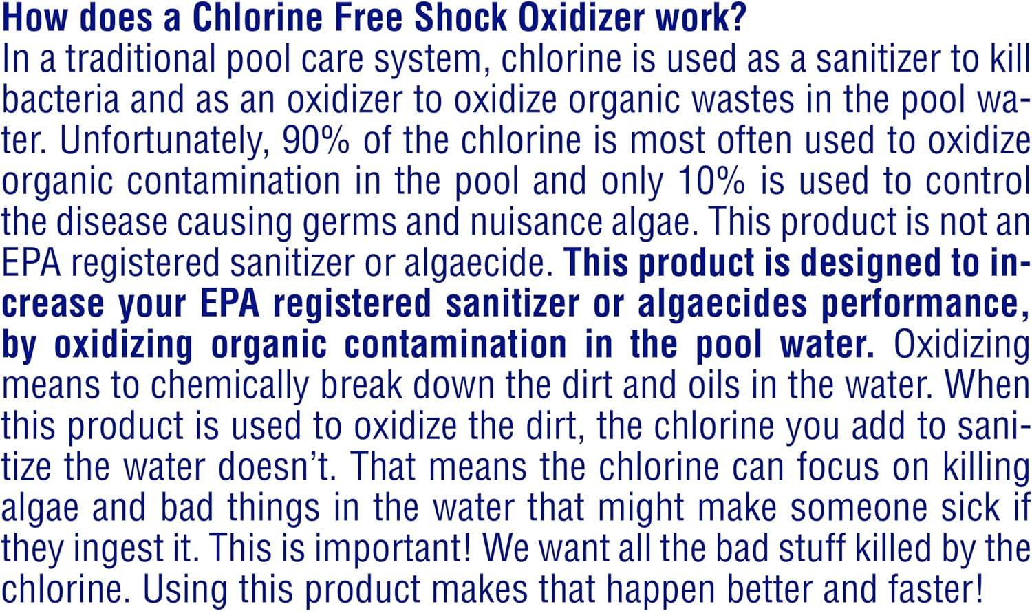 Pool Mate 2-Pounds 12-Pack Non-Chlorine Shock, Chlorine-Free Shock Oxidizer for Pools, Made in USA