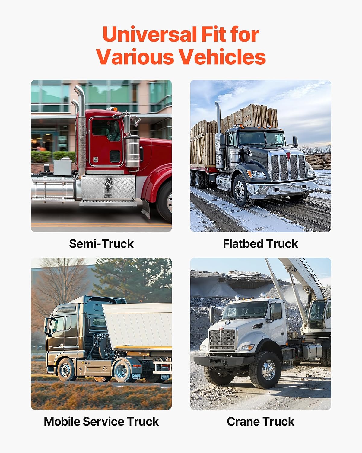 VEVOR Semi-Truck Step Tool Box, 30' x 29.5' x 15.8' Heavy Duty Aluminum Diamond Plate Toolbox, Waterproof Cab Entry Step Storage Box with T-Handle Lock & Keys for Flatbed, Crane, and Semi Trucks