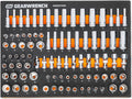 GEARWRENCH 89 Piece 1/4' Drive Master Metric Socket Set in Foam Storage Tray - GWMSSKT14MM (Pack of 6)