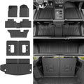 xipoqix 7 Seats Floor Mats Cargo Mat Backrest Mat Compatible with 2016-2026 Dodge Durango Floor Liner Replacement for 2016-2026 Dodge Durango Accessories (Trunk Mat+3rd Backrest Mat+7 Seats Floor Mat)
