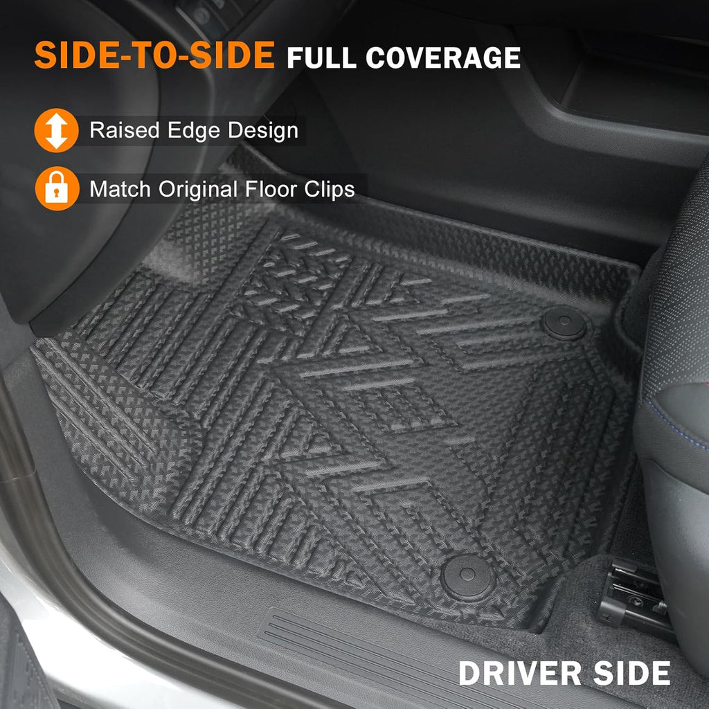 KUST Floor Mats for 2011-2021 Jeep Grand Cherokee Accessories (Not for L), All Weather Floor Liners & Trunk Mat & Rear Backrest Mats, TPE Rubber, Raised Edge, Full Set of 8