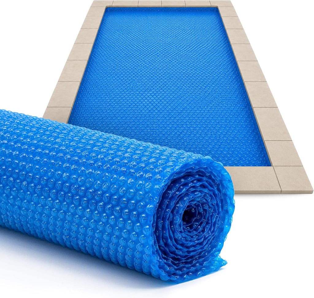 Sun2Solar Blue 18 ft x 36 ft Rectangle Pool Solar Cover | 16 Mil | Heat Retaining Blanket | Heats Rectangular Inground & Above Ground Swimming Pools | 1600 Series Includes 6 Heavy-Duty Grommets