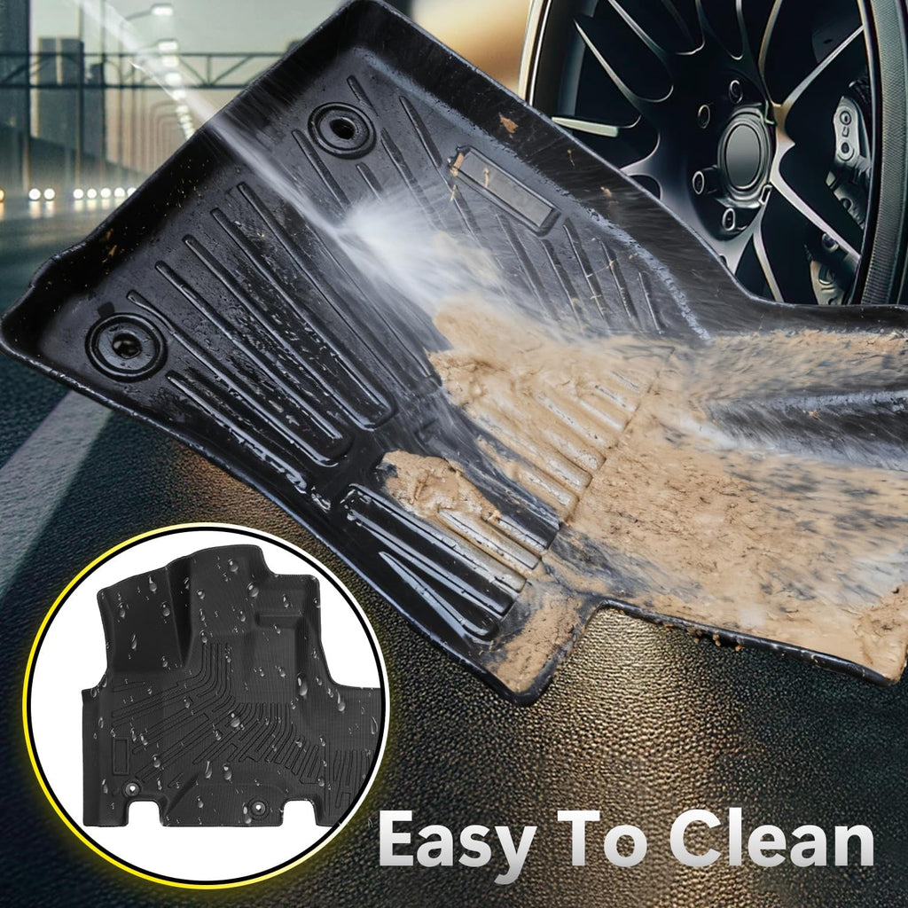 Floor Mats Compatible with Honda Odyssey 2005-2010,All Weather Protection Duarble TPE Cargo Liner with Backrest Mats Accessories Compatible with Honda Odyssey 2005 2006 2007 2008 2009 2010