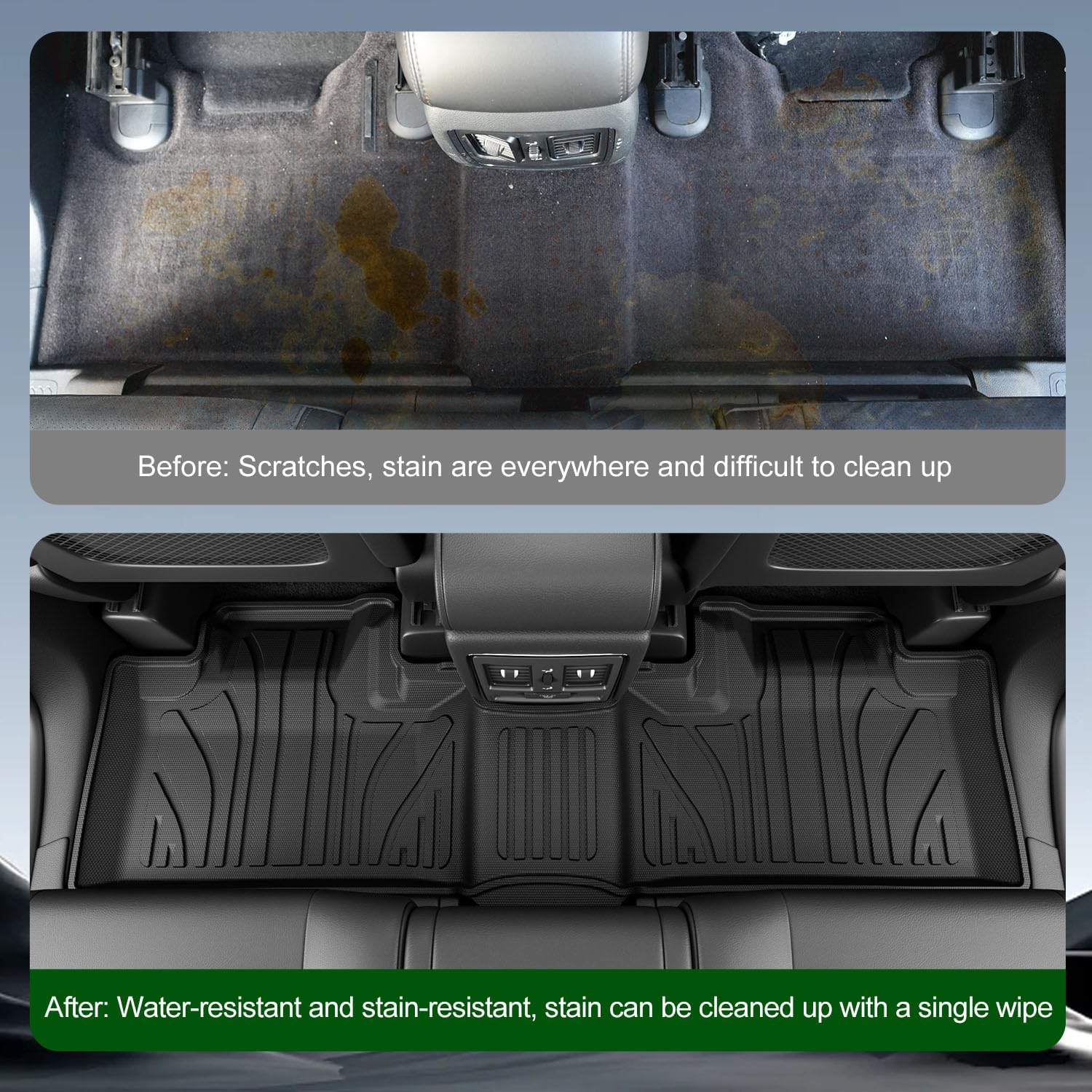 xipoqix 6 Seats Floor Mats Cargo Mat Backrest Mat Compatible with 2016-2026 Dodge Durango Floor Liner Replacement for 2016-2026 Dodge Durango Accessories (Trunk Mat+3rd Backrest Mat+6 Seats Floor Mat)