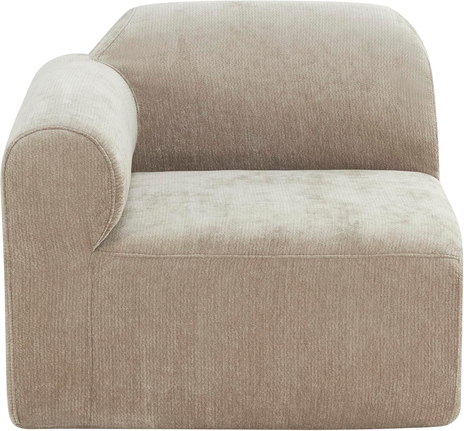 Christopher Knight Home Midel 111' Modular L-Shape Sofa Couch with Chaise Lounge, Modern Boneless Sofa for Living Room, Fabric Upholstered Cloud Couch with Deep Seat, Dark Beige