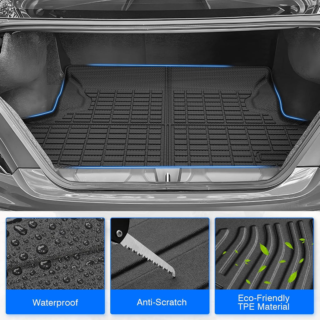 Cartist Floor Mats and Cargo Liner Fit for WRX 2022-2025 All Weather Floor Mat WRX Accessories Heavy Duty Carpet Protection