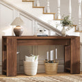 71' Extra Long Console Table, Wood Farmhouse Entryway Table, Plank and Beam Console Tables for Living Room, Entry, Entrance, Behind Couch, Hallway, Foyer, Narrow Sofa Tables for Front Doo
