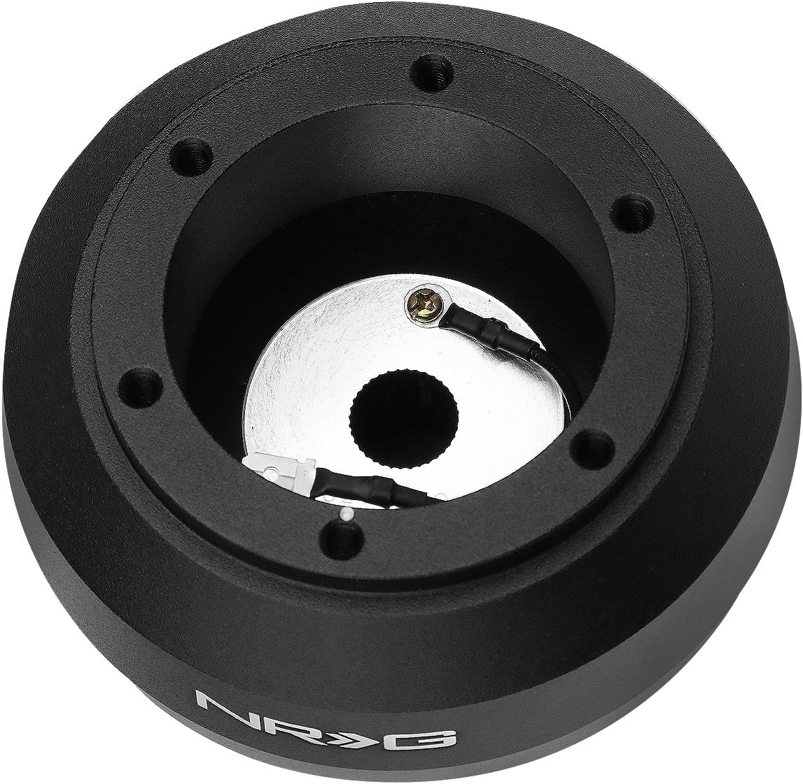 Auto Dynasty Replacement for Genesis/Veloster Powder-Coated NRG Steering Wheel 6-Hole Hub Adapter Kit + Set of Resistors