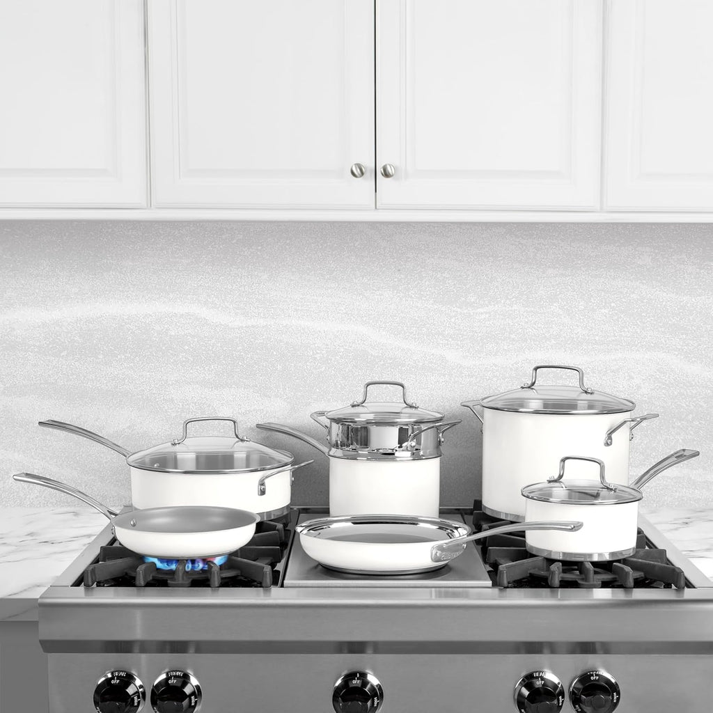 Cuisinart Matte White Stainless Steel 11 Piece Set