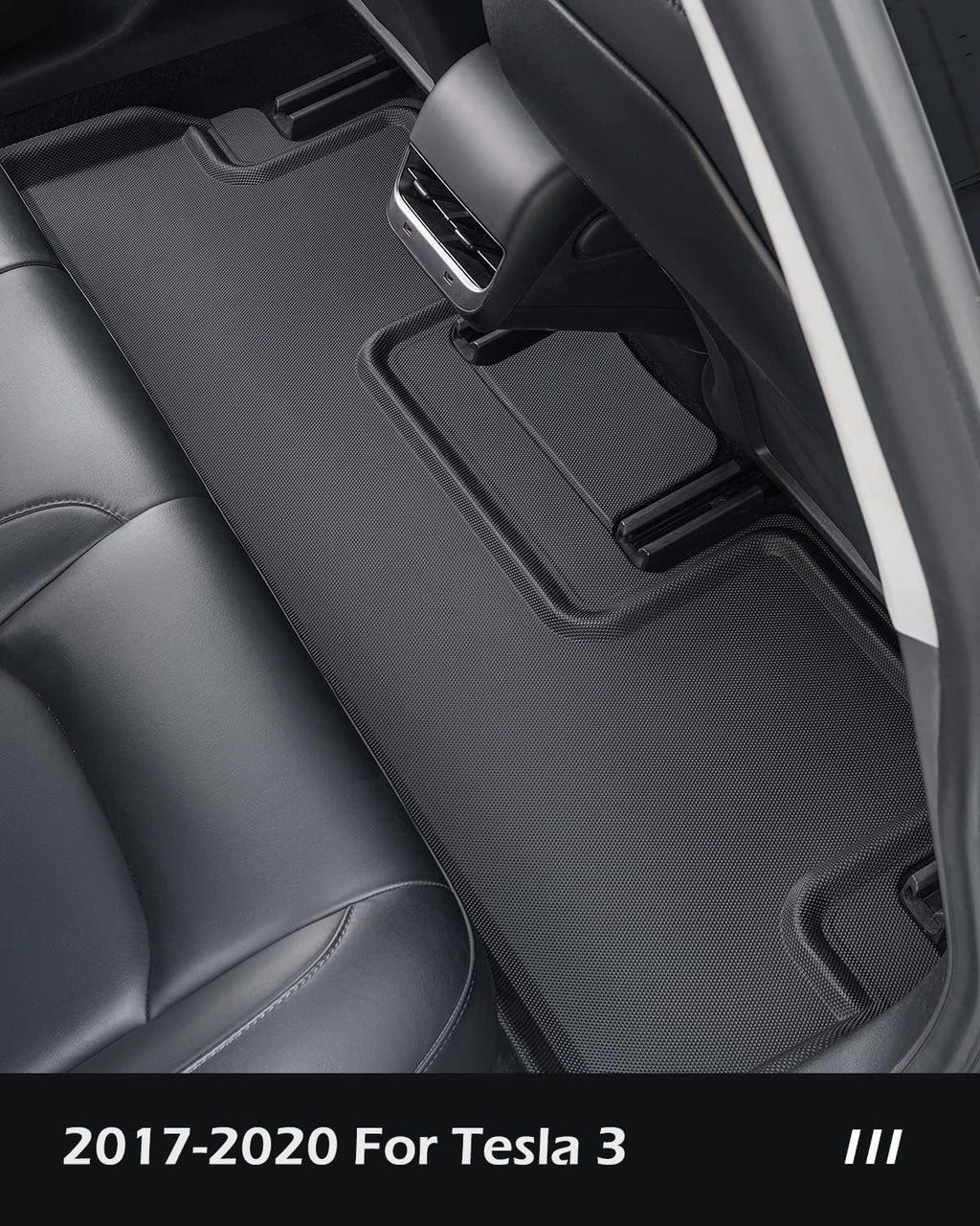 TAPTES for Tesla Model 3 Floor Mats 2020 2019 2018 2017, 6 PCS All Weather Floor Mats Trunk Rear Cargo Liners for Model 3 Accessories 2017-2020 (Before June 2020)