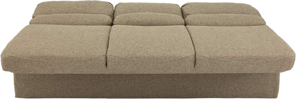 RecPro 68' RV Jackknife Sleeper Sofa with Drop-Down Console | Cloth Fabric | 2 Colors to Choose from | Furniture for RV and Camper (Oatmeal Cloth)