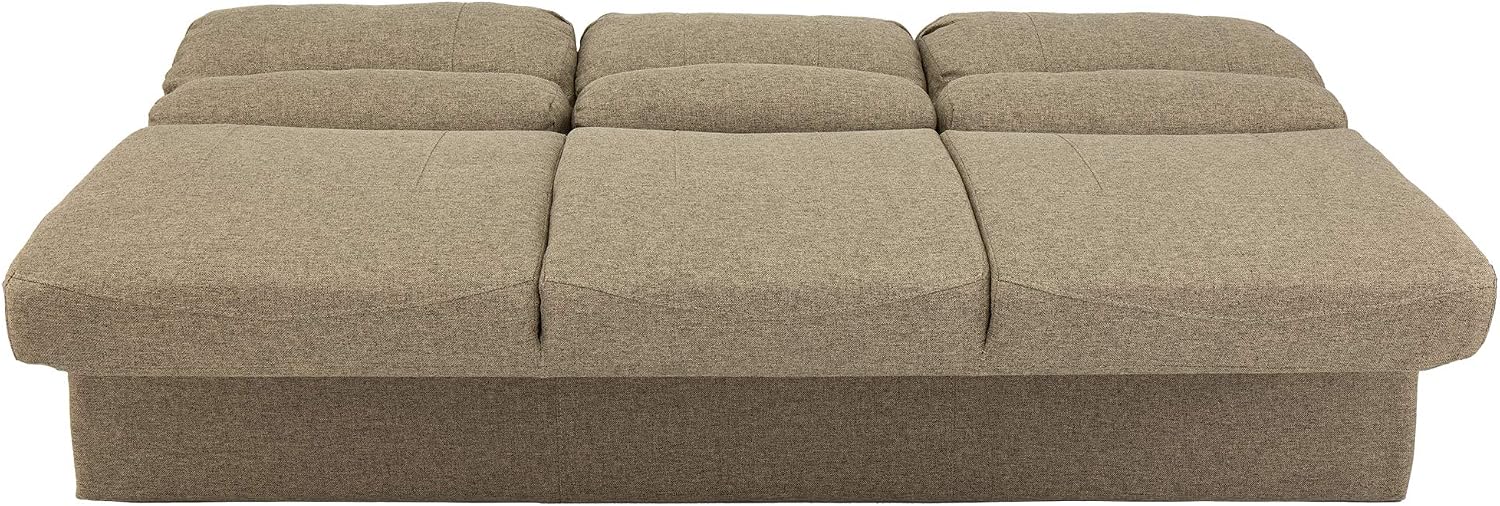 RecPro 68' RV Jackknife Sleeper Sofa with Drop-Down Console | Cloth Fabric | 2 Colors to Choose from | Furniture for RV and Camper (Oatmeal Cloth)