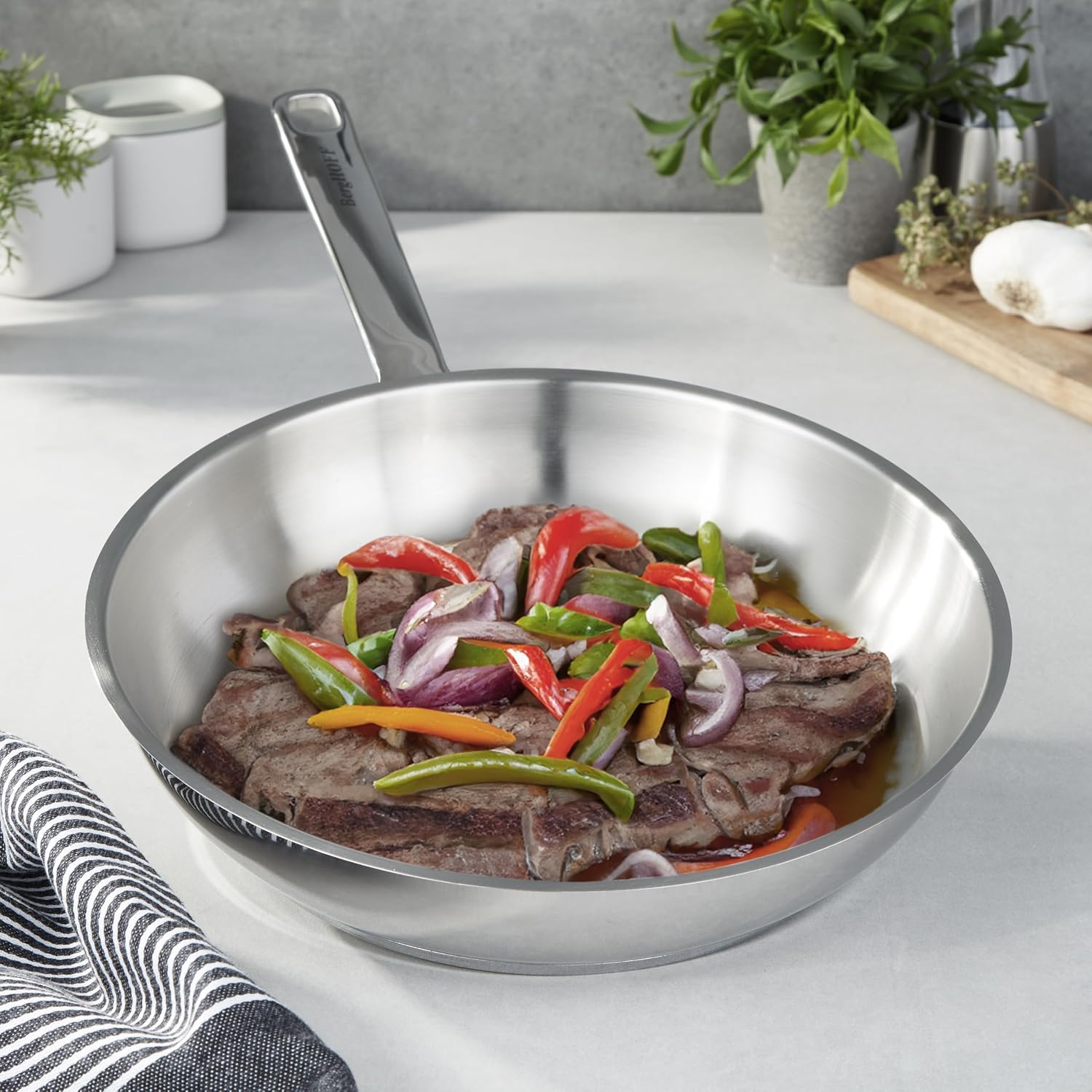 Berghoff DiNA Helix Recycled 18/10 Stainless Steel 11' Frying Pan