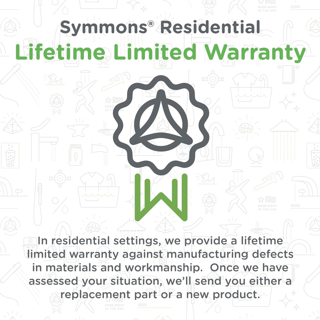 Symmons Identity HydroMersion Single Handle Tub and Shower Faucet Trim Kit - 2.0 GPM