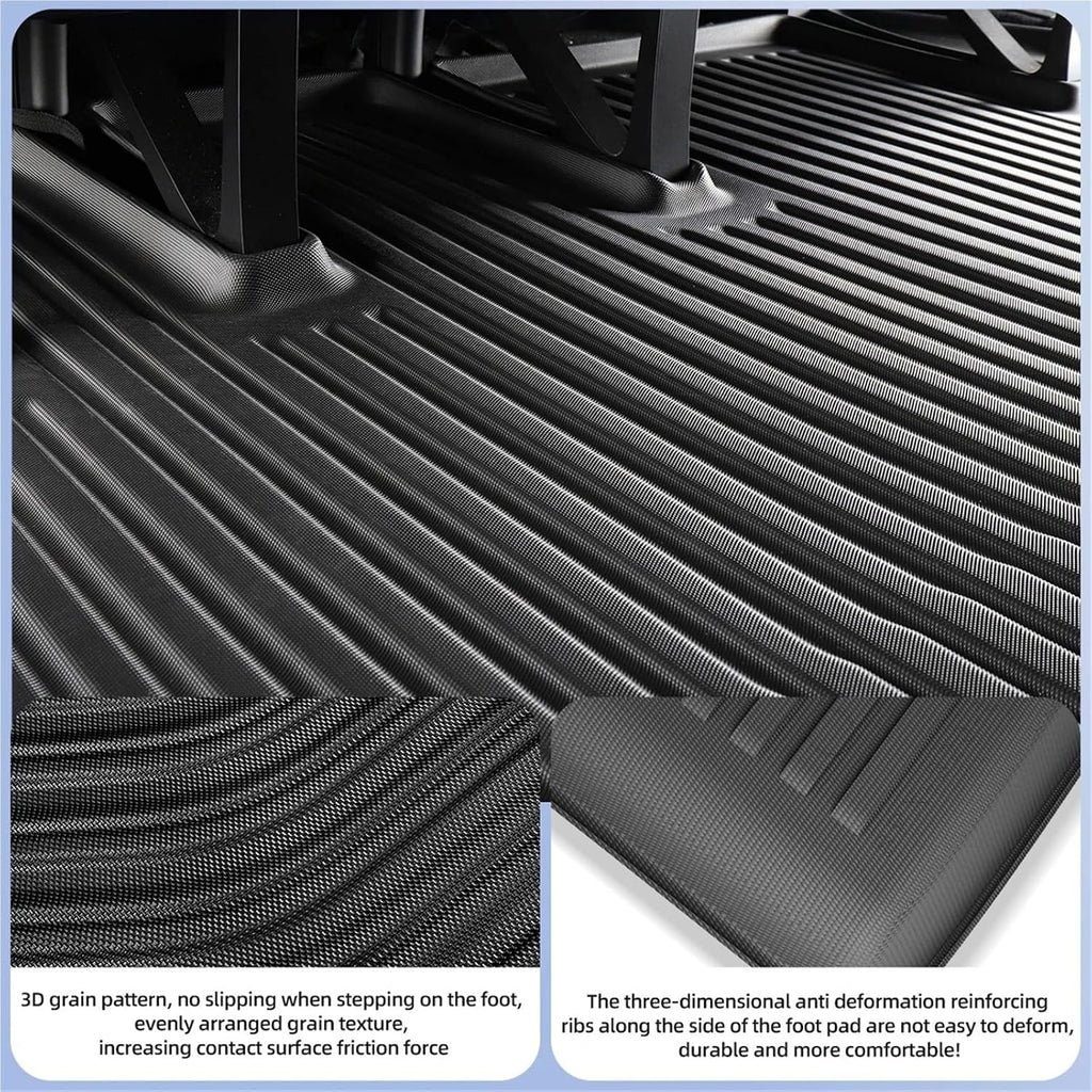 for Tesla Model X 2024 5/6/7 Seat TPE 3D Car Floor Mats Cargo Liner Trunk Pad Waterproof Protective Left Rudder(5seats Trunk)