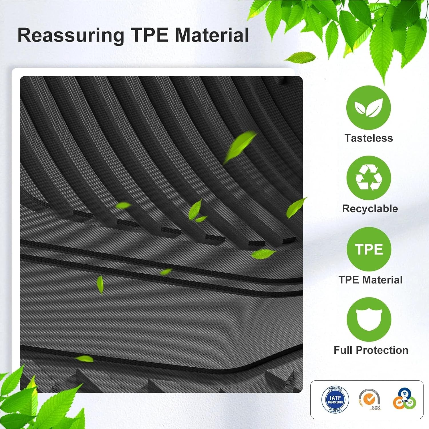 for Tesla Model 3 Highland 2024 TPE 3D Car Floor Mats Cargo Liner Trunk Pad Waterproof Protective Accessories(24MODEL3 Trunk 1P)