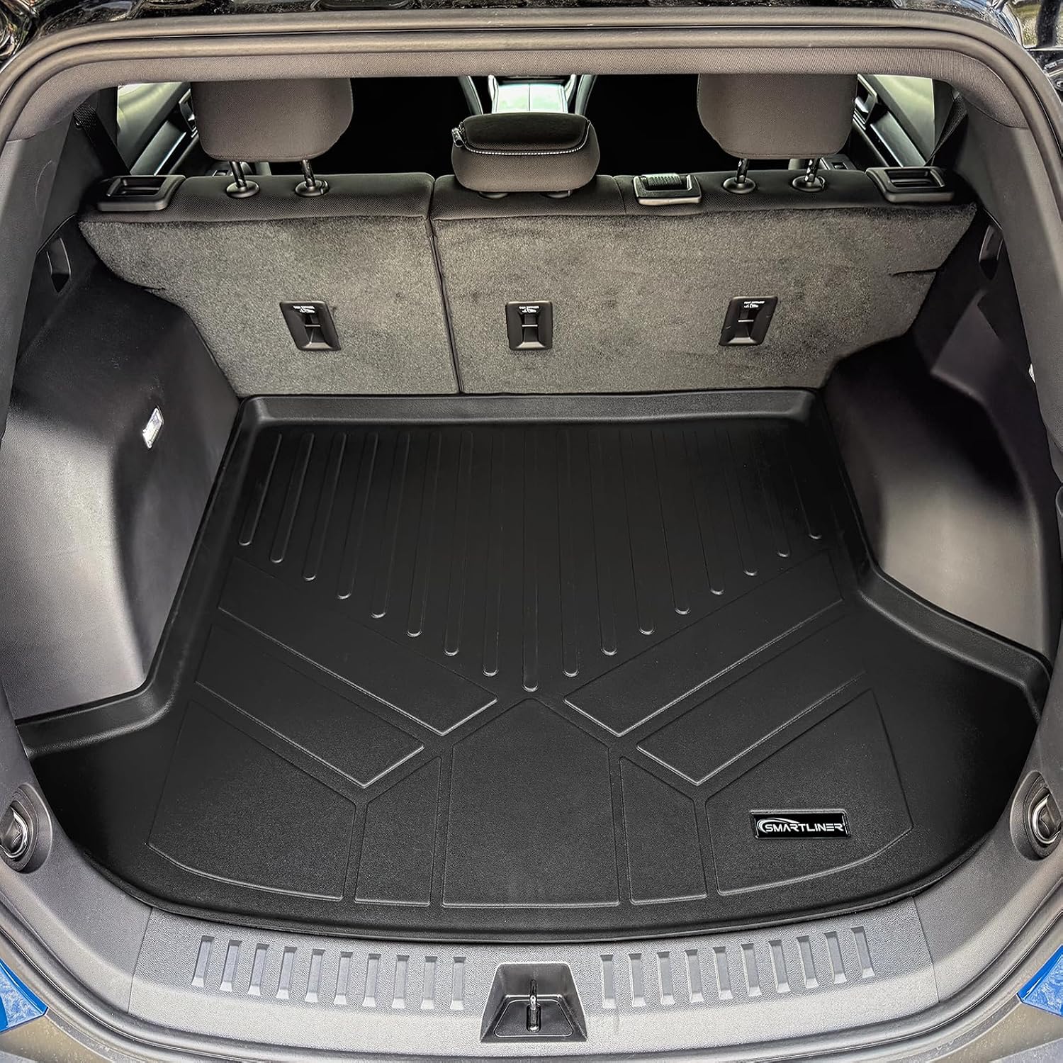 SMARTLINER Custom Fit All Weather Protection Black 2 Row Floor Liners & Cargo Liner Behind The 2nd Row Seats Compatible with 2025-2026 GMC Terrain (NOT Denali) / Chevrolet Equinox (Fits All Models)