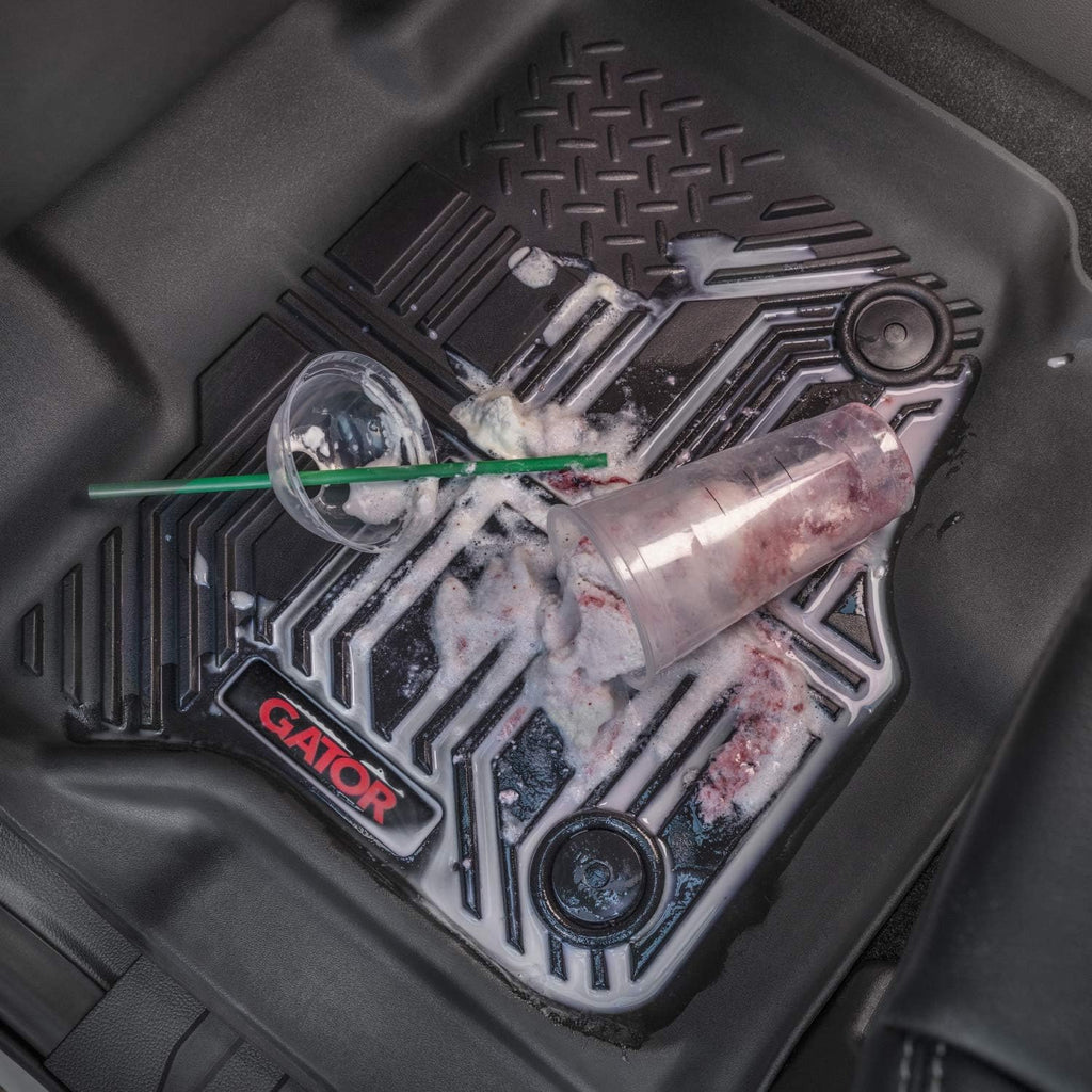Gator Covers Gator Accessories 79609 Black Front and 2nd Seat Floor Liners Fits 15-19 Colorado/Canyon Crew Cab, Combo Set