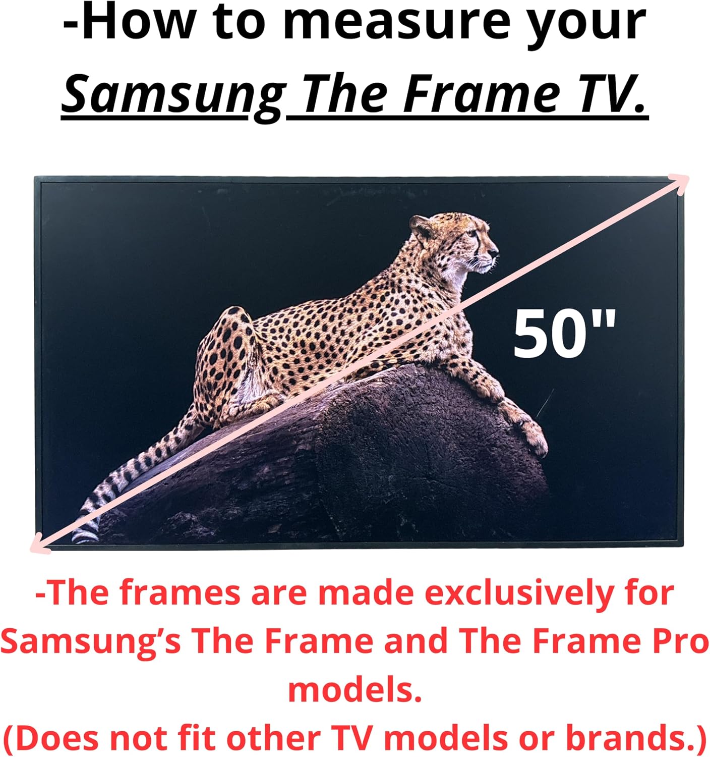 32, 43, 50 & 55 Inch Handmade wood ornate TV Frame for Samsung The Frame TV. Dark Walnut with Gold accents (not for use with other models) (55 INCH)