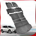 Fit for 2013-2018 Toyota RAV4 Floor Mats Cargo Mat Backrest Mat, All-Weather 3D Custom Interior Car Cargo Trunk Liners Fit LE/SE/XLE/Limited/Platinum/Adventure, AWD&FWD Accessories（Full Set）
