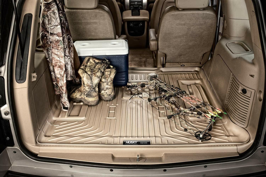 Husky Liners Weatherbeater Cargo Liner | Fits 2018-2024 Ford Expedition Max, 2018-2024 Lincoln Navigator L Reserve/Select (Behind 3rd Seat) | 1-pc Black - 23441