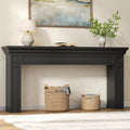 Loomie 63' Long Console Tables for Entryway, Modern Rectangular Sofa Table Behind the Couch, Narrow Long Entry Accent Table for Living Room, Entrance, Hallway, Foyer (Black)
