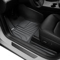 Extreme Coverage Floor Mats for Tesla Model Y (2021-2025) – Full 360° Cabin Protection, GapZero Fit with TrackGuard Rail Protection (Does NOT fit 7-Seat & Juniper)