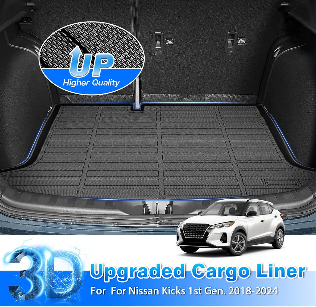 Cartist Floor Mats for Nissan Kicks 2018-2024, All Weather Cargo Liner for Nissan Kicks Accessories, Heavy Duty Car Mats, Car Accessories
