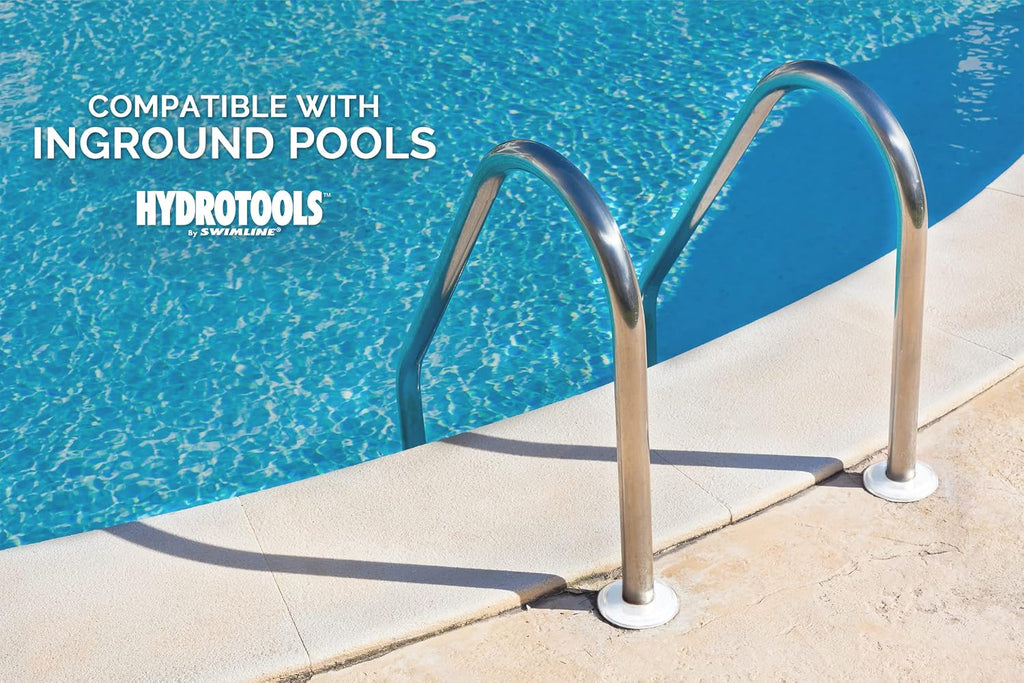 SWIMLINE HYDROTOOLS Stainless Steel Pool Ladder – Heavy Duty Swimming Step Accessory, In-Ground, 63'