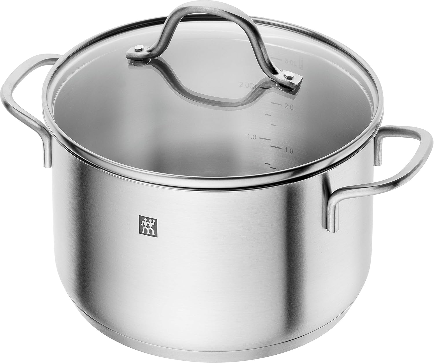 Zwilling Flow 5-Piece Cookware Set Glass Lids Suitable for Induction Cookers Dishwasher Safe Rust-Free 18/10 Stainless Steel